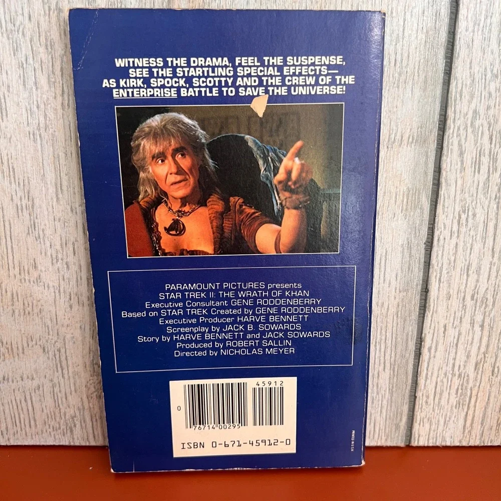 Star Trek II The Wrath‎ of Khan Photostory Richard J Anobile 1982 Vtg Paperback
